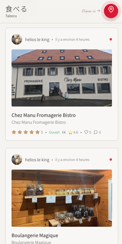 Feed de restaurants